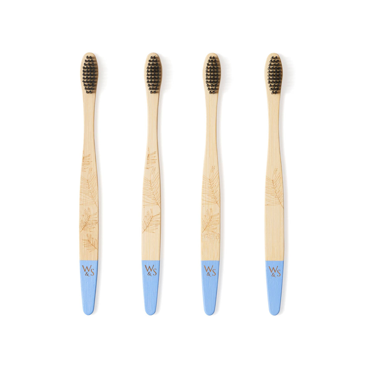 4 Pack Adult Bamboo Toothbrush - Firm Bristles