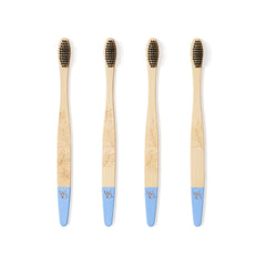4 Pack Adult Bamboo Toothbrush - Firm Bristles