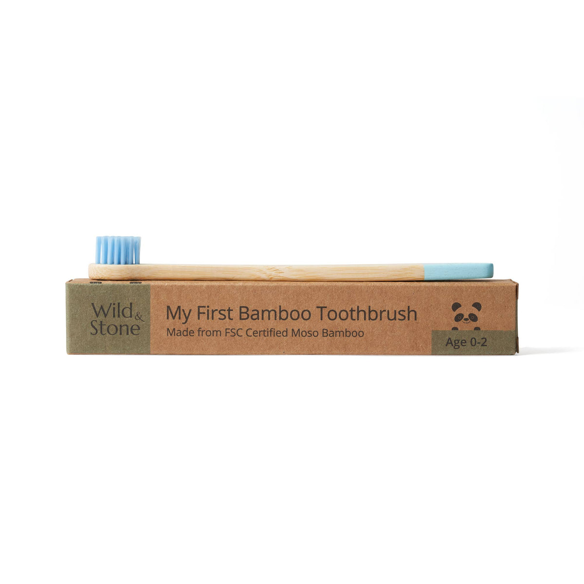 Baby Bamboo Toothbrush Single - Four Colours: Baby Blue