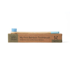 Baby Bamboo Toothbrush Single - Four Colours: Baby Blue