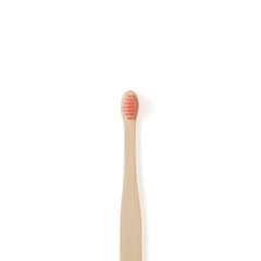 Baby Bamboo Toothbrush Single - Four Colours: Baby Pink