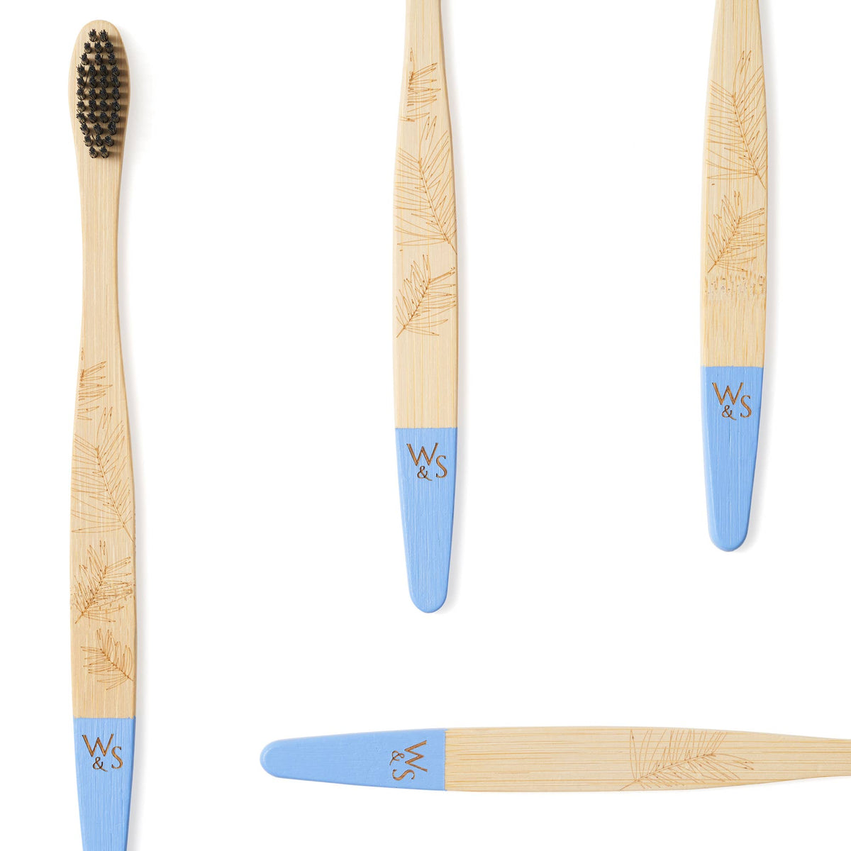4 Pack Adult Bamboo Toothbrush - Firm Bristles