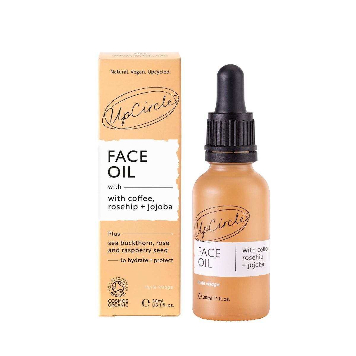 UpCirccel Face Oil With Coffee, Rosehip plus Jojoba